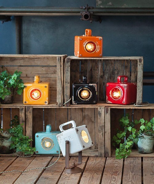 FERROLUCE Industrial C1650\R Lampada da tavolo in Ceramica 9 colori