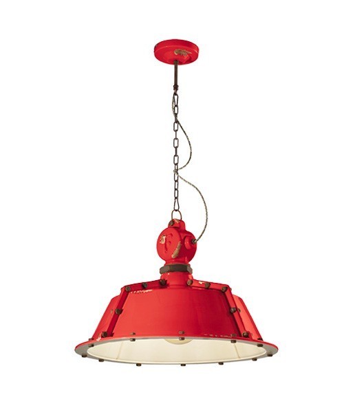 FERROLUCE Industrial C1720\R Lampada a sospensione in Ceramica 6 colori