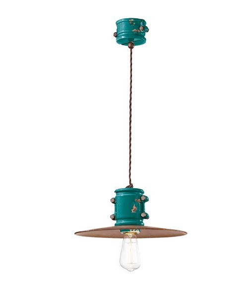 FERROLUCE Urban C1522\R Lampada a sospensione in Ceramica 7 colori