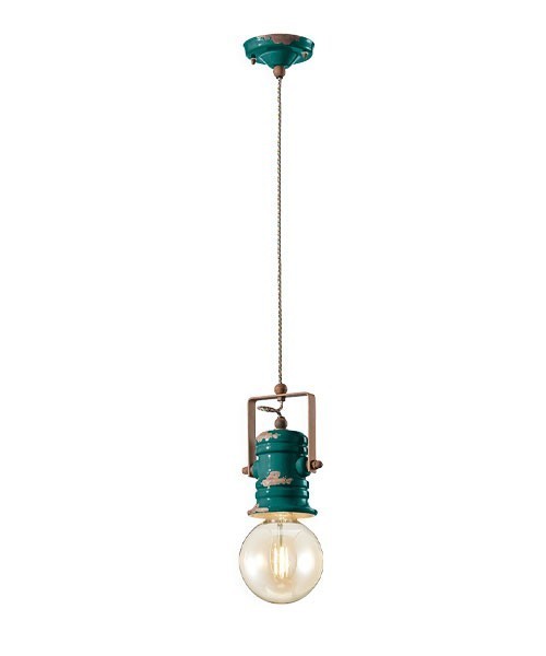 FERROLUCE Urban C1840\R Lampada a sospensione in Ceramica 9 colori