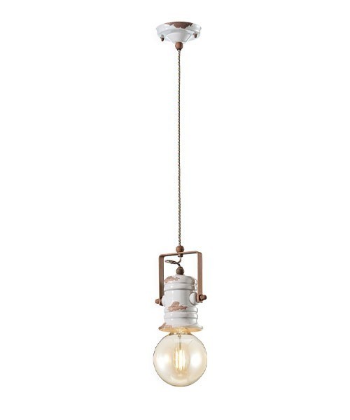 FERROLUCE Urban C1840\R Lampada a sospensione in Ceramica 9 colori