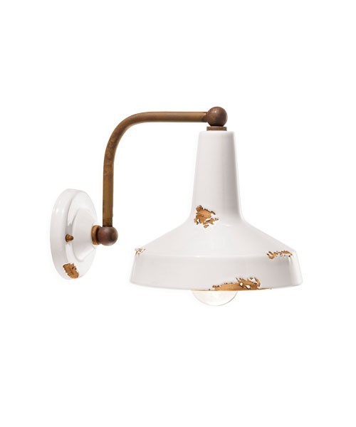 FERROLUCE Vintage C1420\R Lampada da parete in Ceramica 7 colori