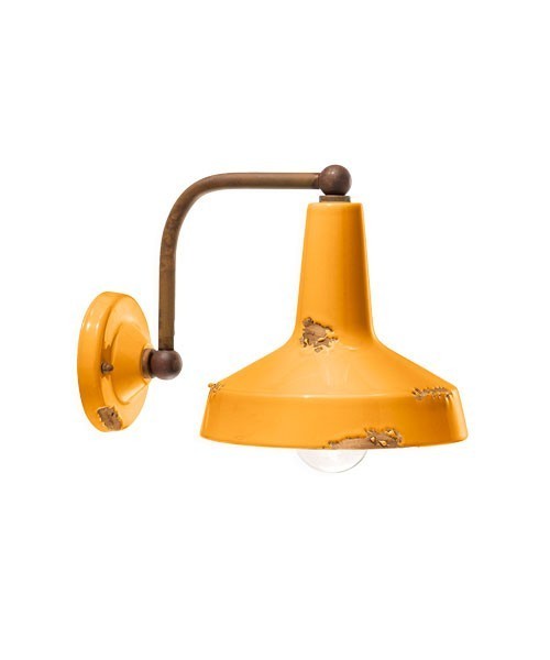 FERROLUCE Vintage C1420\R Lampada da parete in Ceramica 7 colori