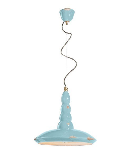 FERROLUCE Vintage C1410\R Lampada a sospensione in Ceramica 7 colori