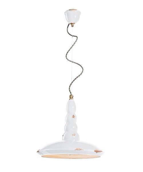 FERROLUCE Vintage C1410\R Lampada a sospensione in Ceramica 7 colori