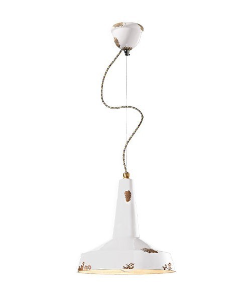 FERROLUCE Vintage C1417\R Lampada a sospensione in Ceramica 6 colori