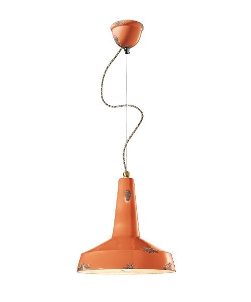 FERROLUCE Vintage C1417\R Lampada a sospensione in Ceramica 6 colori