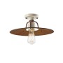 FERROLUCE Grunge C1435\R Lampada da soffitto in Ceramica e Ferro