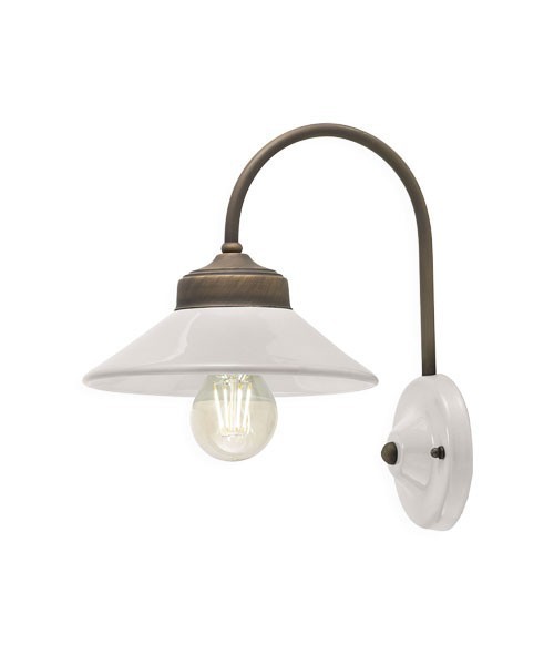 FERROLUCE Colors C1630\R Lampada da parete in Ceramica 5 colori