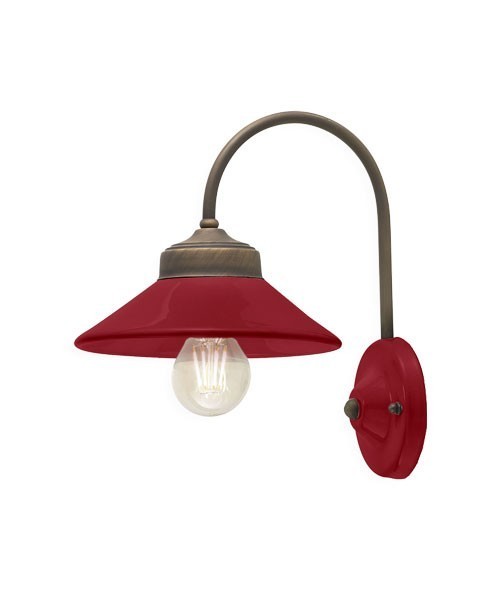 FERROLUCE Colors C1630\R Lampada da parete in Ceramica 5 colori