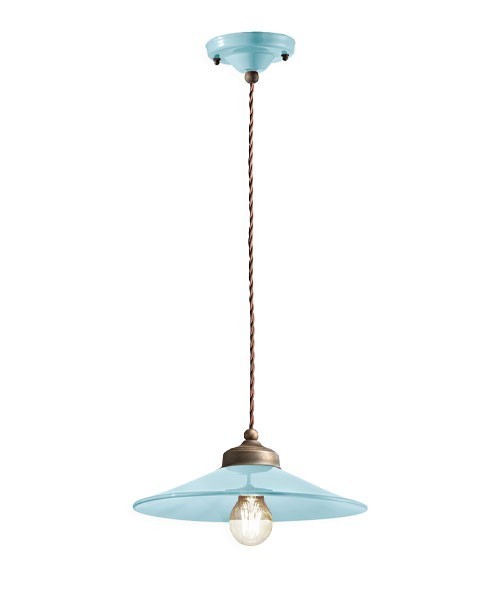 FERROLUCE Colors C1635\R Lampada a sospensione in Ceramica 5 colori