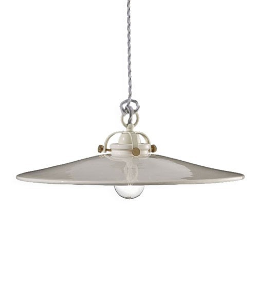 FERROLUCE B&W C102\R Lampada a sospensione in Ceramica 2 colori