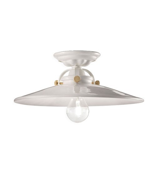 FERROLUCE B&W C104\R Lampada da soffitto in Ceramica 2 colori