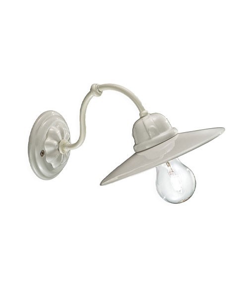 FERROLUCE B&W C141\R Lampada da parete in Ceramica 2 colori