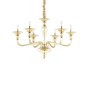 IDEAL-LUX Danieli SP6 Lampada a sospensione in vetro ambra