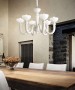 IDEAL-LUX Bon bon SP6 Lampada a sospensione bianco