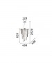 IDEAL-LUX Carlton SP8 Lampada a sospensione in cristallo