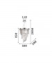 IDEAL-LUX Carlton SP12 Lampada a sospensione in cristallo 2 Colori