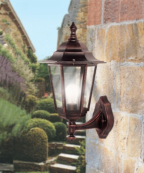 Lampada da parete per esterni E27 bianco antico IP44 280mm OSLO | Leroy