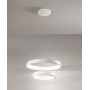 AFFRALUX Anelli Diodi 2053 Lampada a sospensione a Led D. 60cm e 40cm 2 Colori