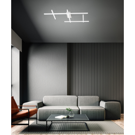 PERENZ Net 8090 B CT Lampada da Soffitto Moderna Led 2 Colori