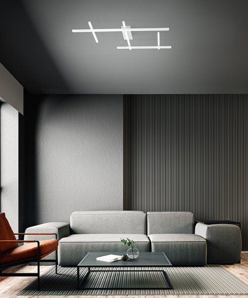 PERENZ Net 8090 B CT Lampada da Soffitto Moderna Led 2 Colori