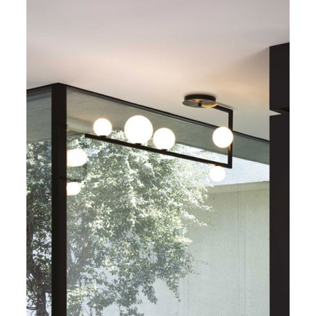 IDEAL-LUX Birds PL5 Lampada da soffitto in vetro