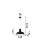IDEAL-LUX Moby Lampada a sospensione 2 Colori