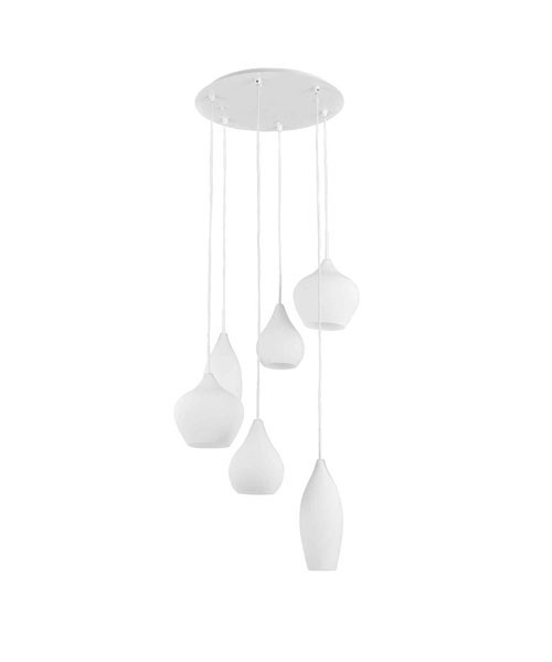 IDEAL-LUX Soft SP6 Lampada a sospensione in vetro 2 Colori