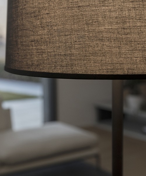 Lampada Da Terra Moderna Con Braccio Per Lettura – Colore Argento Opaco E Paralume In Tessuto Grigio Da 40 Cm, Perfetta Per Soggiorno E Studio - 6