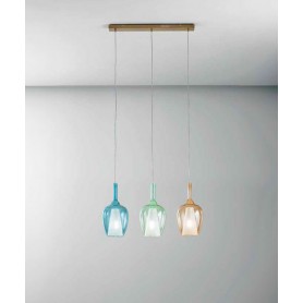 GEA LUCE Ofelia Mini S/10 Lampada a Sospensione in vetro 7 Colori