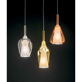 GEA LUCE Ofelia S/10 Lampada a Sospensione in vetro 7 Colori