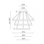 GEA LUCE Criseide S/3 Lampada a Sospensione a LED 3 Colori