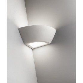 ISYLUCE Angolo Lampada da parete in Ceramica tinteggiabile