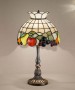 Perenz T924 + B612 - lampada da Tavolo rilegata stile Tiffany