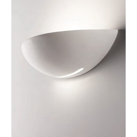 ISYLUCE Shell Grande Lampada da parete in Ceramica tinteggiabile