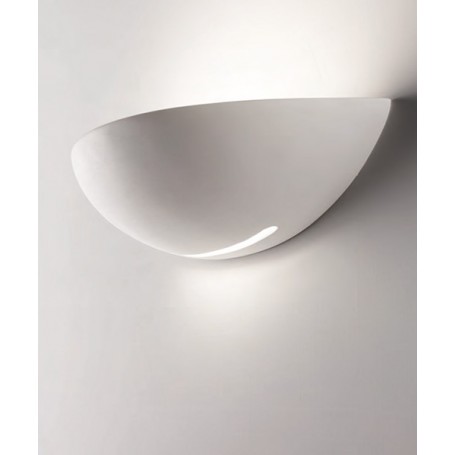 ISYLUCE Shell Grande Lampada da parete in Ceramica tinteggiabile