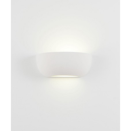 ISYLUCE Semiquarto Piccola Lampada da parete in Ceramica tinteggiabile