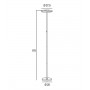 EXCLUSIVE LIGHT Half LED floor lamp 2 Colors