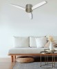 Italexport Flat 1245 Ventilatore da Soffitto LED 3 Pale trasparenti