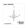 Mazzega1946 Burano D. 86 Pendant lamp in crystal 2 Colours