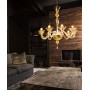 Mazzega1946 Fegalliano Pendant lamp in crystal color Gold