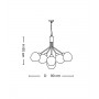 BRG Firenze Baronessa lights 5 + 1 chandelier 6 Lights 3 Finishes