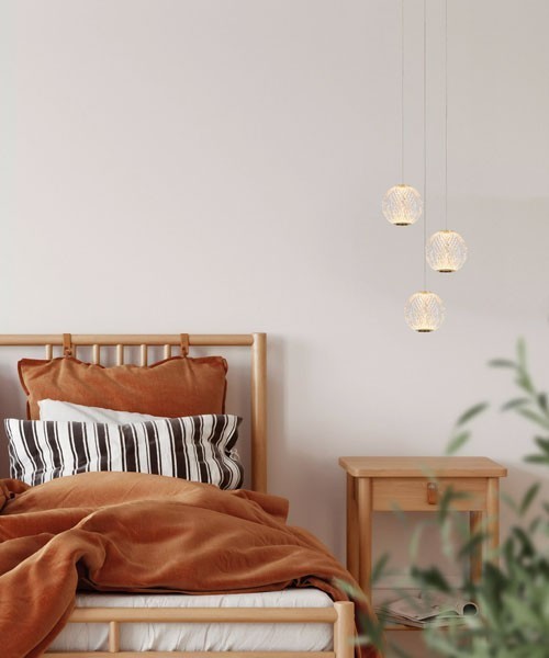 LUCIDE Led 3 Lights Suspension Lamp Belt