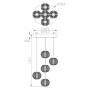 LUCIDE Cintra Lampada a Sospensione a Led 5 Luci