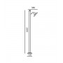 TOSCOT Spoleto 1233/220 Outdoor floor lamp 1 Light 4 Colors