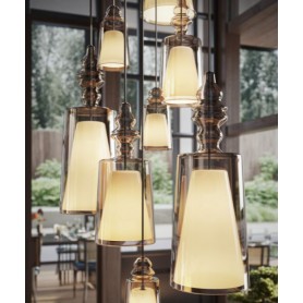 KARMAN AlibaGlass SE316A Glass Suspension Lamp 5 Colors