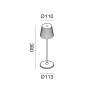 GEA LED Brillia Gls050 Lampada da Tavolo Ricaricabile da Esterno LED 3000K 6 Colori