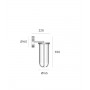 SOVIL Goccia 98224 Lampada per Esterno da Parete LED 2 Colori