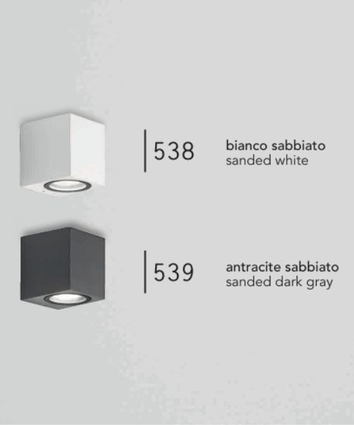 ISYLUCE Capri 538 Lampada da Parete da Esterno 2 Colori GU10